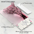 Cherry Blossom Branches in Bloom Mother's Day Pop-Up Card and Sentiment Set for Wife