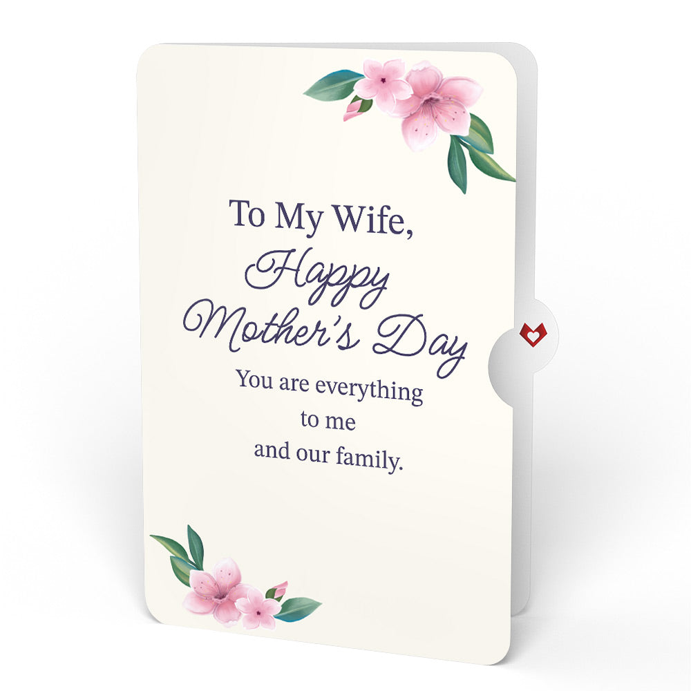Peony Mother's Day Bouquet and Sentiment Set for Wife