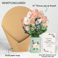 Peony Mother's Day Bouquet and Sentiment Set for Wife