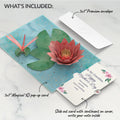 Water Lily Dragonfly Mother's Day Pop-Up Card and Sentiment Set for Grandma