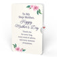 Cherry Blossom Mother's Day Bouquet and Sentiment Set for Step-Mother