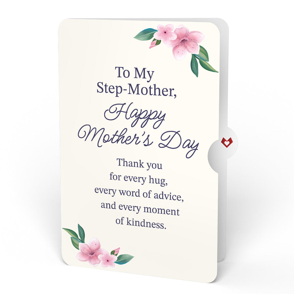 Cherry Blossom Mother's Day Bouquet and Sentiment Set for Step-Mother