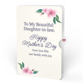 You Brighten My World Birds Mother's Day Suncatcher Card and Sentiment Set for Daughter-in-law