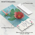 Water Lily Dragonfly Mother's Day Pop-Up Card and Sentiment Set for Daughter-in-law