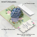Hydrangea Butterflies Mother's Day Pop-Up Card and Sentiment Set for Daughter