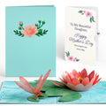 Water Lily Dragonfly Mother's Day Pop-Up Card and Sentiment Set for Daughter
