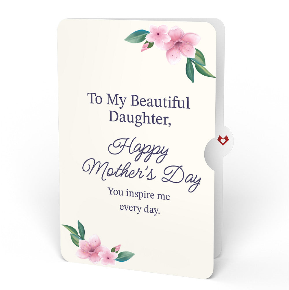 Water Lily Dragonfly Mother's Day Pop-Up Card and Sentiment Set for Daughter