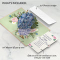 Hydrangea Butterflies Mother's Day Pop-Up Card and Sentiment Set for Expecting Mom