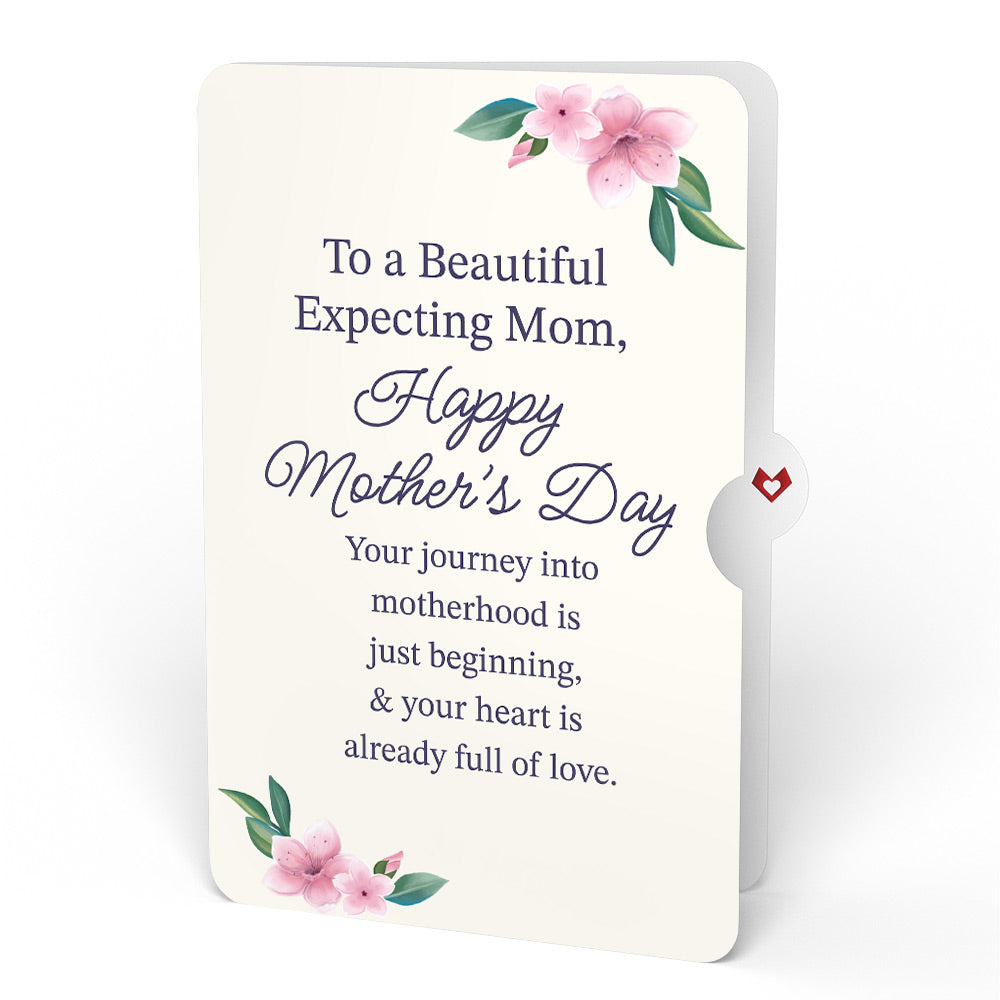 Cherry Blossom Mother's Day Bouquet and Sentiment Set for Expecting Mom