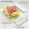 Monarch Butterfly Bloom Mother's Day Pop-Up Card and Sentiment Set for Expecting Mom
