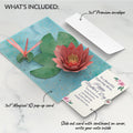 Water Lily Dragonfly Mother's Day Pop-Up Card and Sentiment Set for Expecting Mom