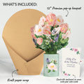 Peony Mother's Day Bouquet and Sentiment Set for Spanish Mom