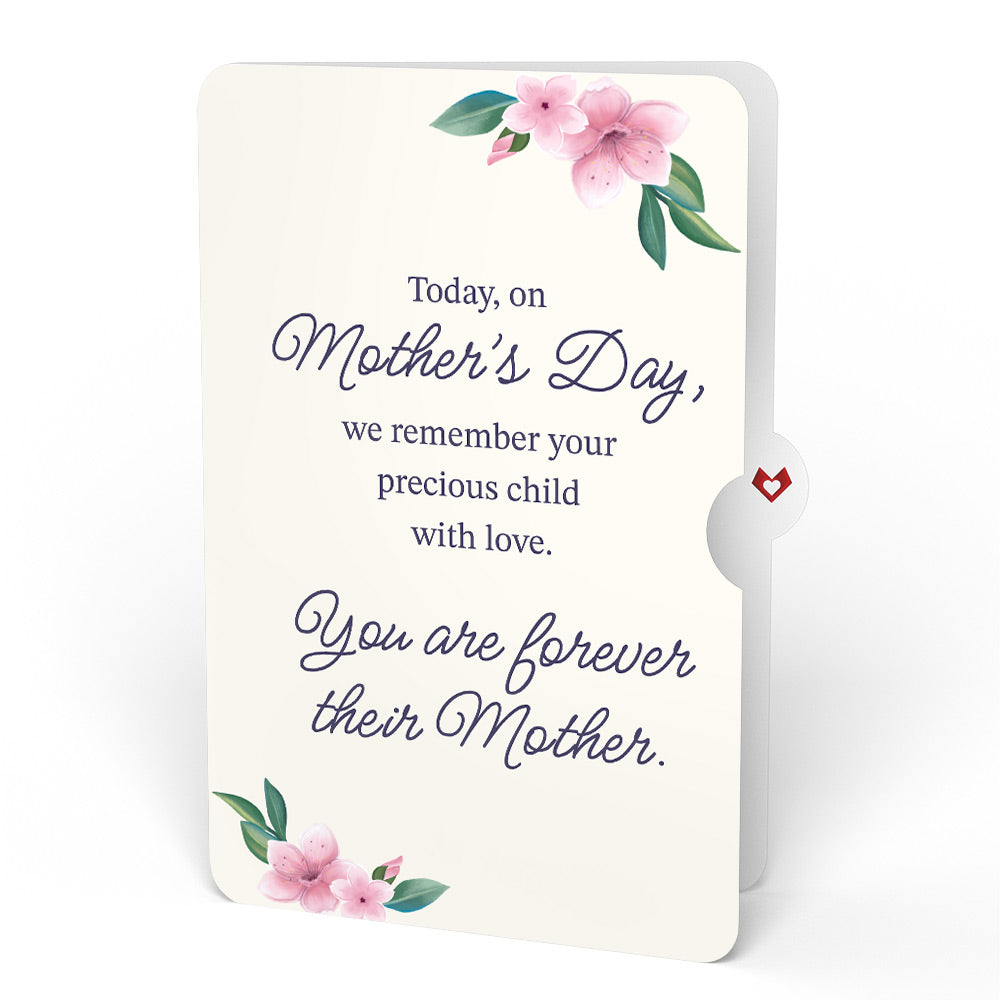 Cherry Blossom Mother's Day Bouquet and You Are Forever Their Mom Sentiment Set