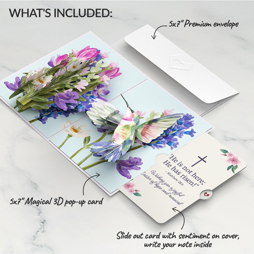 Love in Bloom Hummingbird Easter Pop-Up Card and Sentiment Set
