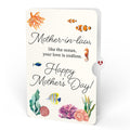 Seaside Sandcastle Mother's Day Pop-Up Card and Sentiment Set for Mother-in-law