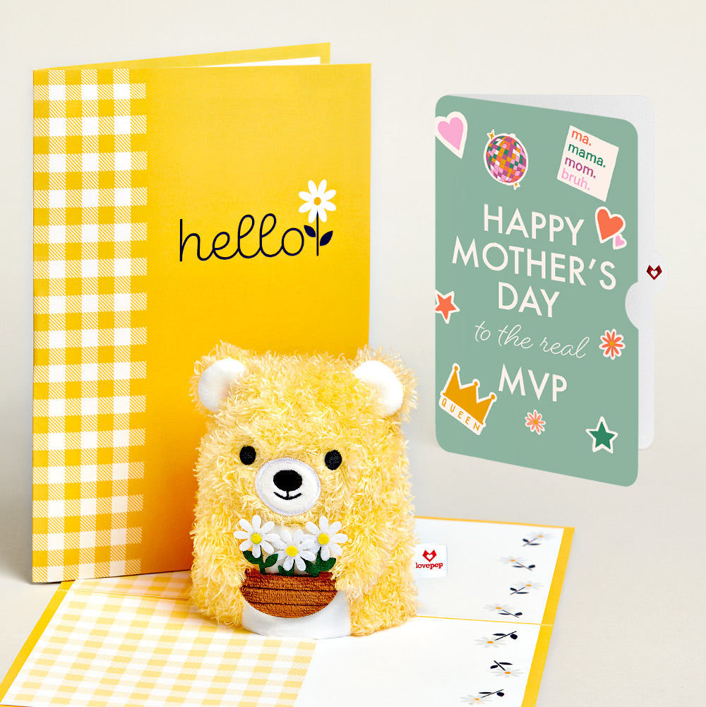 Daisy Greetings Mother's Day Plushpop Card and The real MVP Sentiment Set