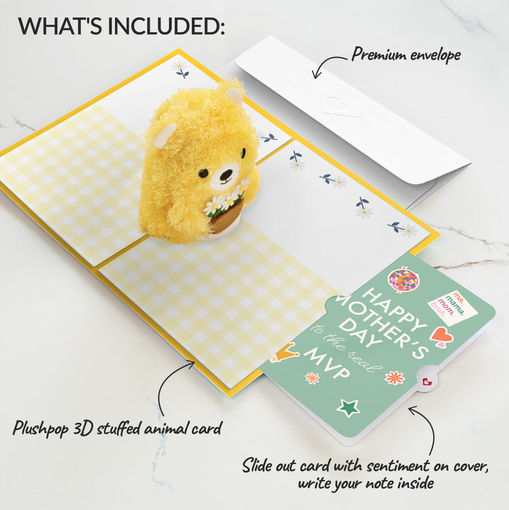 Daisy Greetings Mother's Day Plushpop Card and The real MVP Sentiment Set