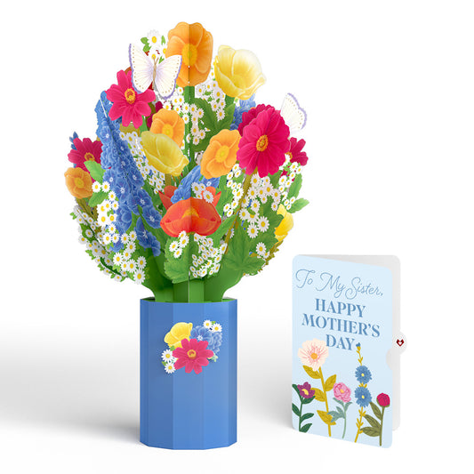 Wildflower Mother's Day Bouquet and Sentiment Set for Sister