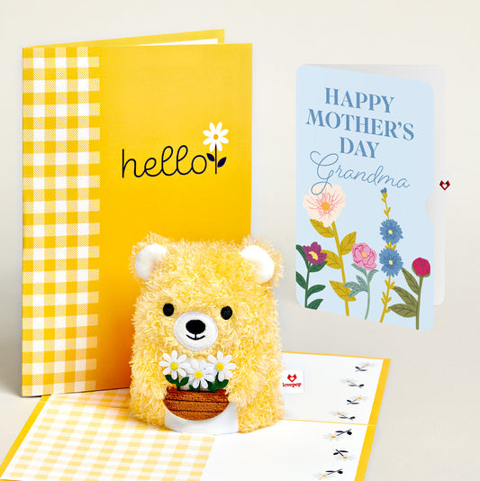 Daisy Greetings Mother's Day Plushpop Card and Sentiment Set for Grandma