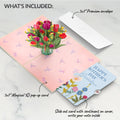 Cheerful Tulips Mother's Day Pop-Up Card and Sentiment Set for Grandma