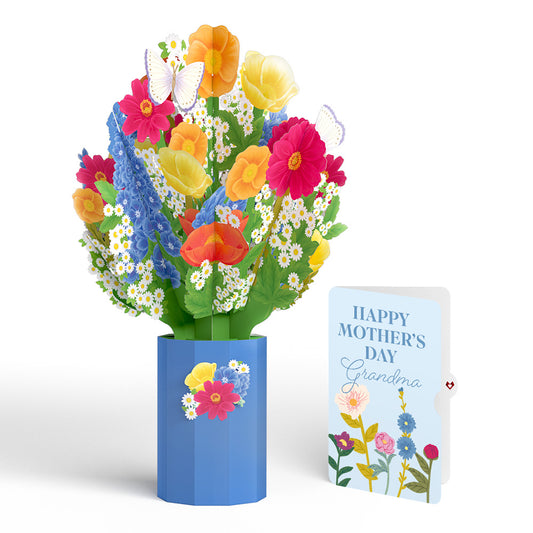 Wildflower Mother's Day Bouquet and Sentiment Set for Grandma