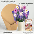 Wisteria Birthday Bouquet and Time to Party Sentiment Set