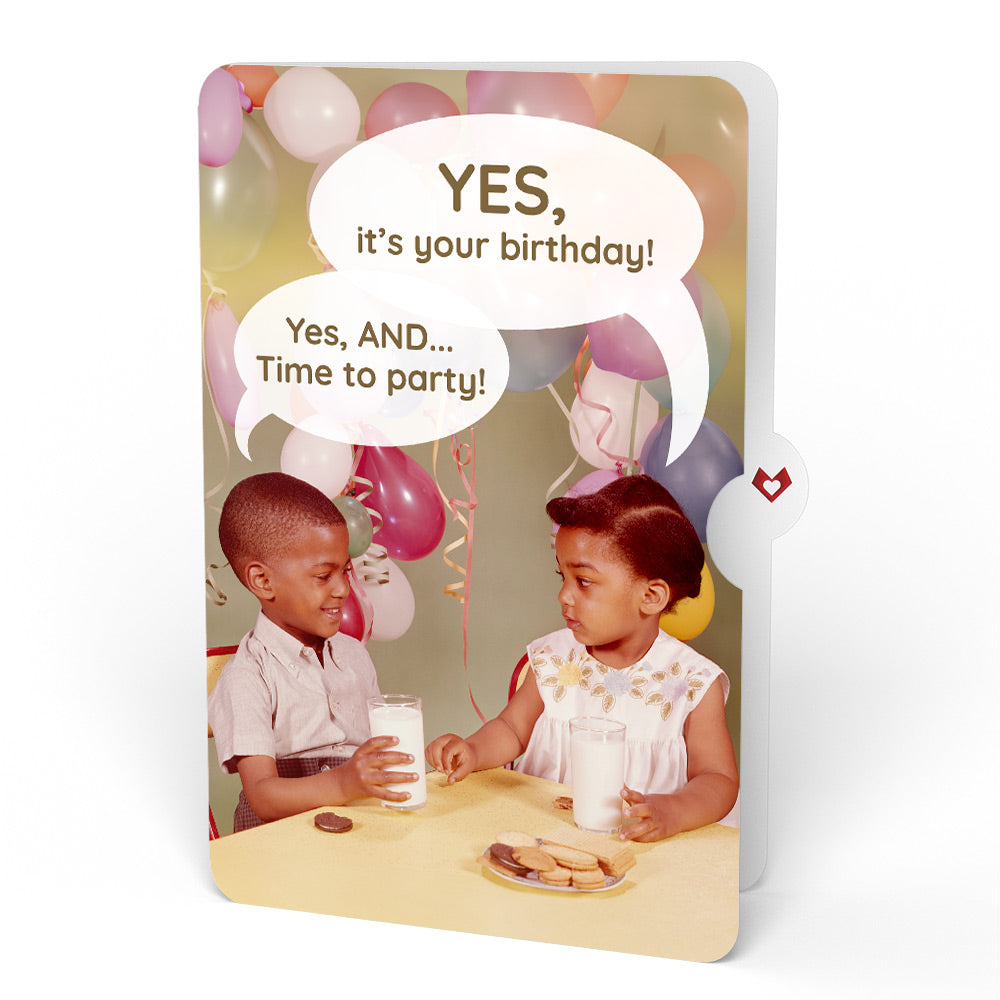 Wildflower Birthday Bouquet and Time to Party Sentiment Set
