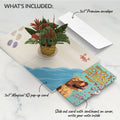 Tropical Flower Basket Birthday Pop-Up Card and Golden Energy Sentiment Set