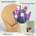 Wisteria Birthday Bouquet and Golden Energy Sentiment Set