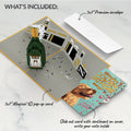Champagne Celebration Birthday Pop-Up Card and Golden Energy Sentiment Set