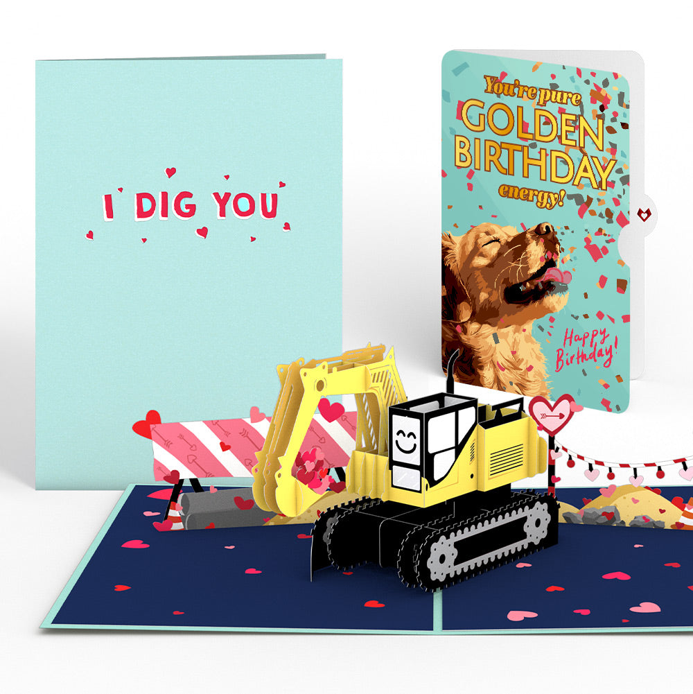 I Dig You Birthday Pop-Up Card and Golden Energy Sentiment Set