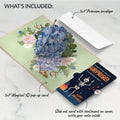 Hydrangea Butterflies Birthday Pop-Up Card and Surprise Skeleton Sentiment Set