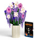 Wisteria Birthday Bouquet and Surprise Skeleton Sentiment Set