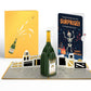 Champagne Celebration Birthday Pop-Up Card and Surprise Skeleton Sentiment Set