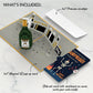Champagne Celebration Birthday Pop-Up Card and Surprise Skeleton Sentiment Set