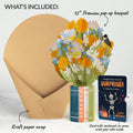 Spring Joy Birthday Bouquet and Surprise Skeleton Sentiment Set