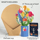 Wildflower Birthday Bouquet and Surprise Skeleton Sentiment Set