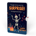 Shine Bright Twilight Bloom Birthday Suncatcher Card and Surprise Skeleton Sentiment Set