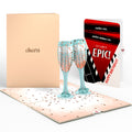 Champagne Toast Birthday Pop-Up Card and Epic Reel Sentiment Set