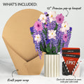 Wisteria Birthday Bouquet and Epic Reel Sentiment Set