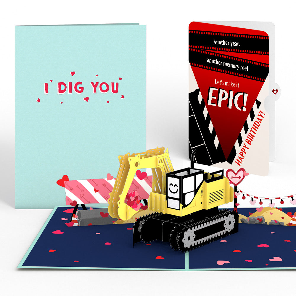 I Dig You Birthday Pop-Up Card and Epic Reel Sentiment Set