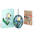 Shine Bright Twilight Bloom Birthday Suncatcher Card and Cardio Queen Sentiment Set