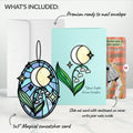 Shine Bright Twilight Bloom Birthday Suncatcher Card and Cardio Queen Sentiment Set