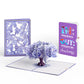 Watercolor Jacaranda Tree Birthday Pop-Up Card and IN & OUT Sentiment Set