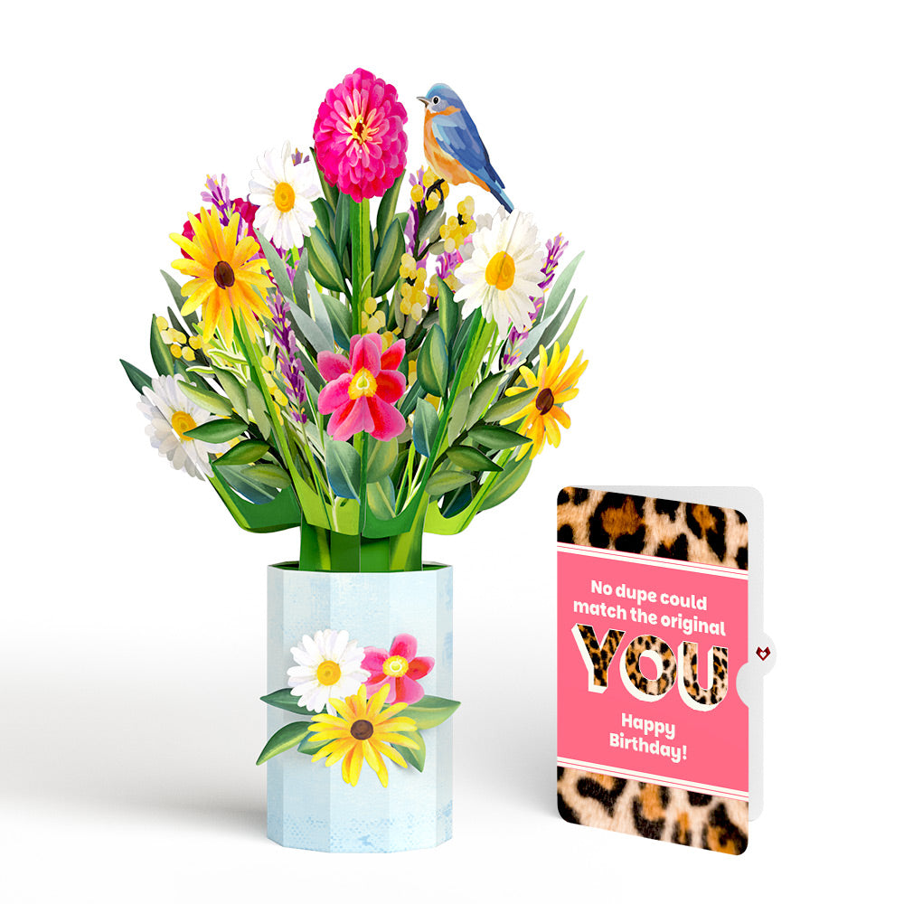 Black-Eyed Susan Birthday Bouquet and The original YOU Sentiment Set
