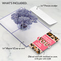 Watercolor Jacaranda Tree Birthday Pop-Up Card and The original YOU Sentiment Set