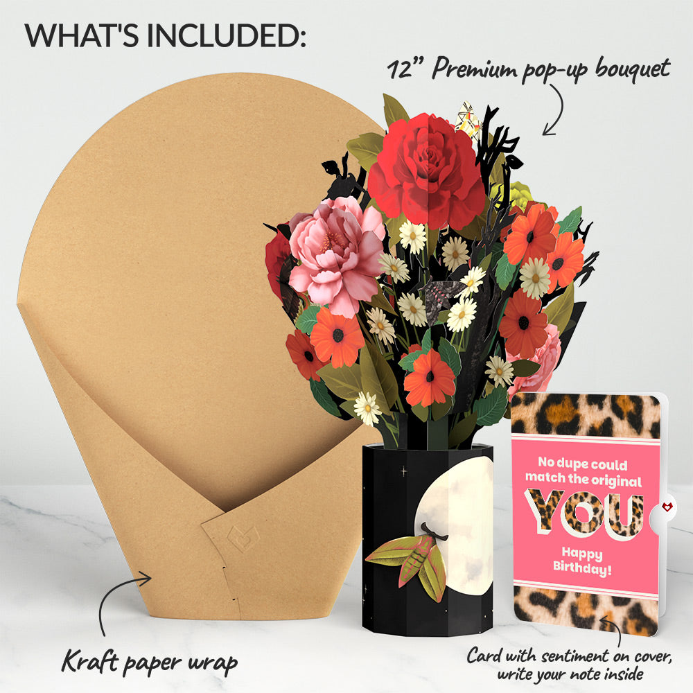 Midnight Florals Birthday Bouquet and The original YOU Sentiment Set