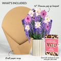 Wisteria Birthday Bouquet and The original YOU Sentiment Set