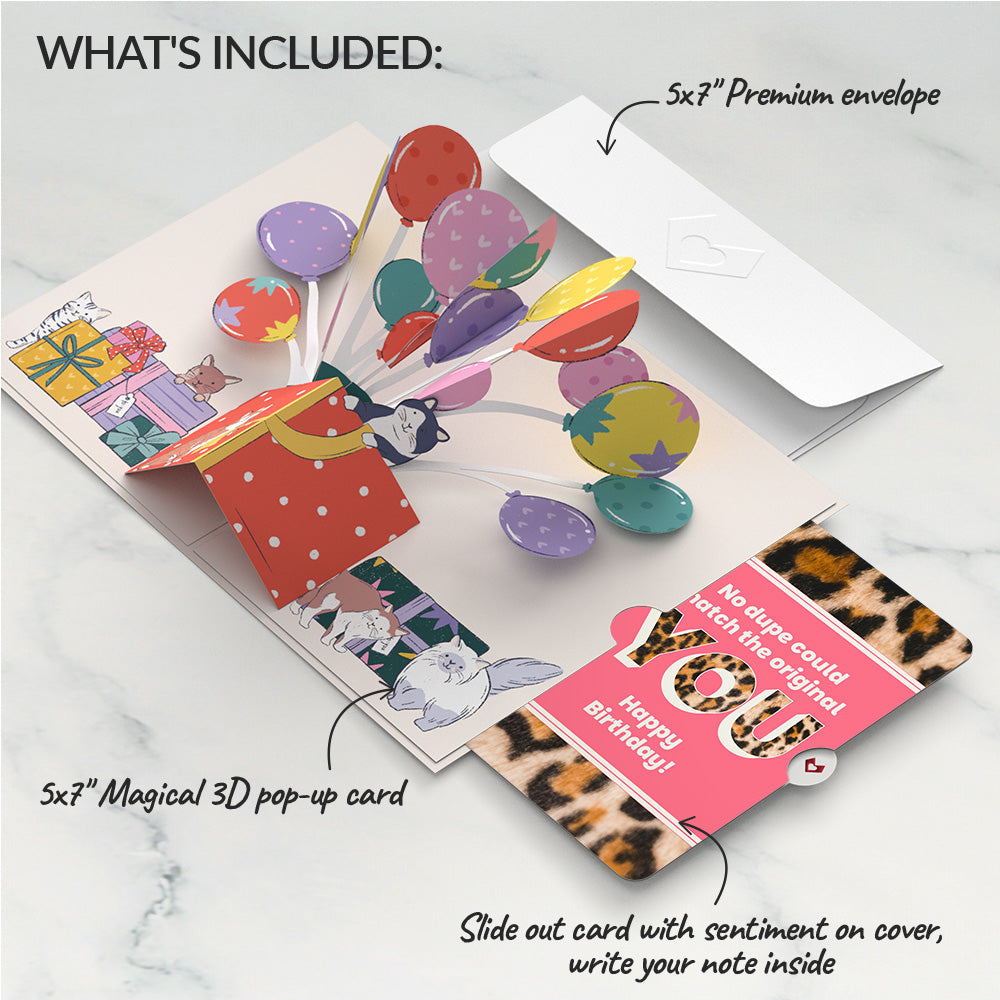 Curious Cats Birthday Pop-Up Card and The original YOU Sentiment Set