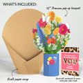 Wildflower Birthday Bouquet and The original YOU Sentiment Set